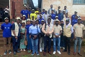  Prise en charge de la Malnutrition aiguë modérée (Traitement et Prévention) chez les enfants de moins de 5ans et les FEFA au Sud-Kivu dans les ZS de Kalehe, Kalonge,  Kabare, Katana, MitiMurhesa et Nyantende  – Visite du Staff PAM en suivi des activités BSF au Centre de NyabibweZS de Kalehe